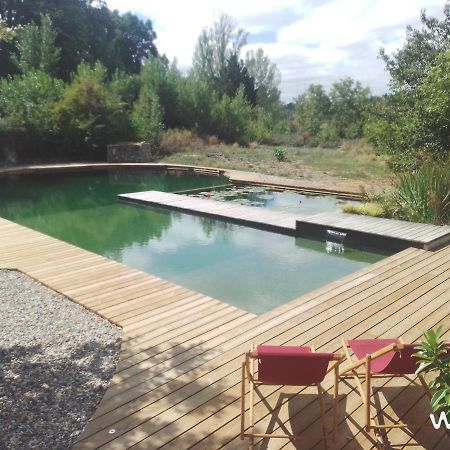 Gite Les Cabanes De Fallot Pour 15 Personnes - Piscine Naturelle L'isle-Bouzon Exterior photo